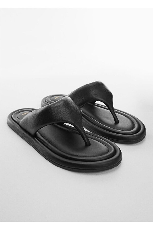 Bantlı Deri Kadın Sandalet - 18