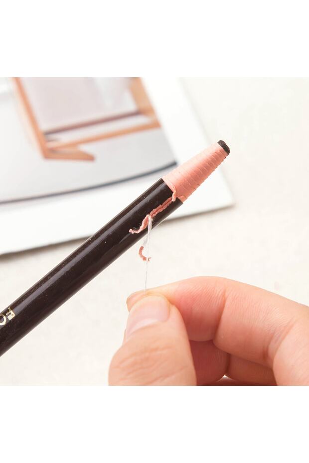 1 Piece Black Permanent Makeup Microblading Marking Pen with String - 1