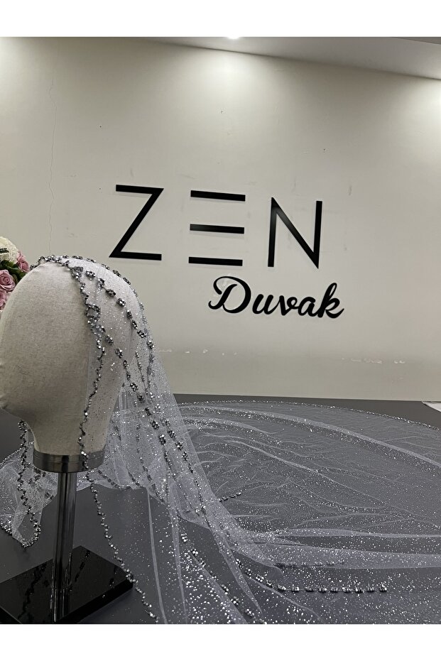 حجاب رمادي لامع - 2