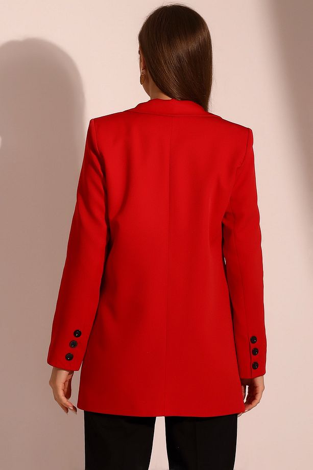 Tek Düğmeli Blazer Model Ceket - 6