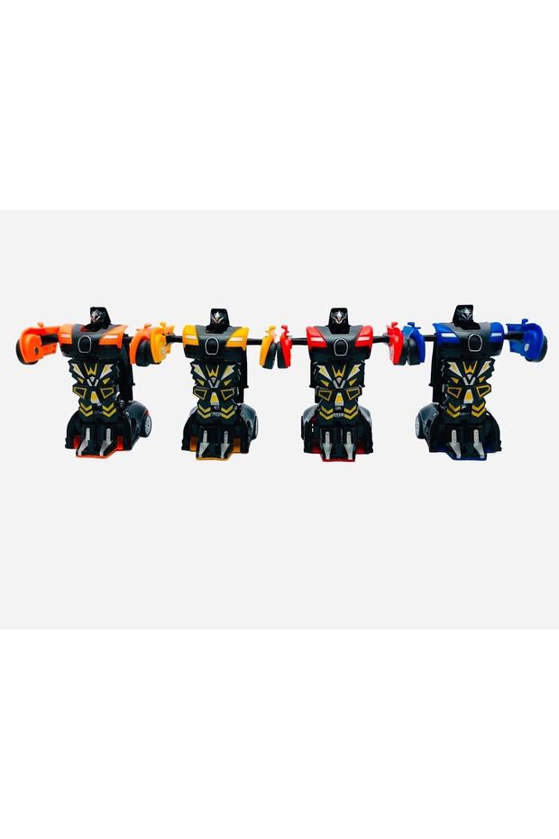 Bugatti Car Transforming into Robot Set of 4