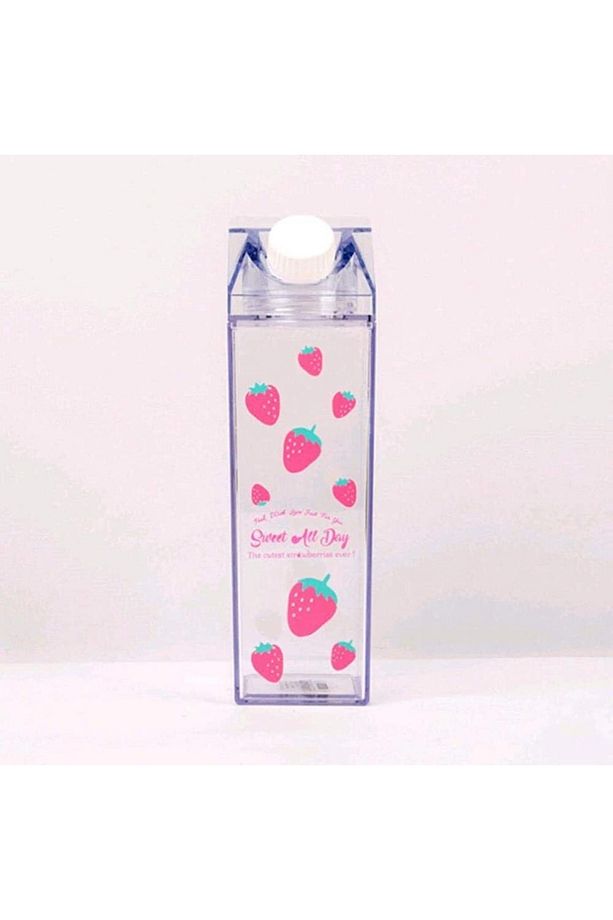 Süt Matara Çilekli Süt Şişe Süt Kutusu 500 Ml - 1