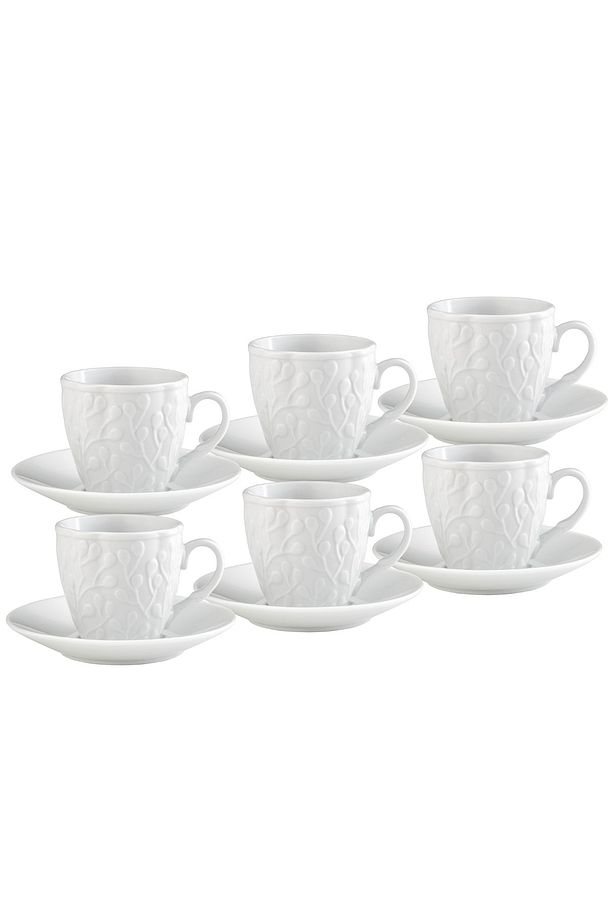 STD İstinye 6 Kişilik Kahve Fincan Takımı 90 ml Klasik - 3