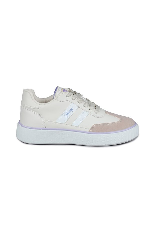 28146 Beige - Purple Women's Sneaker Winter Sports Shoes