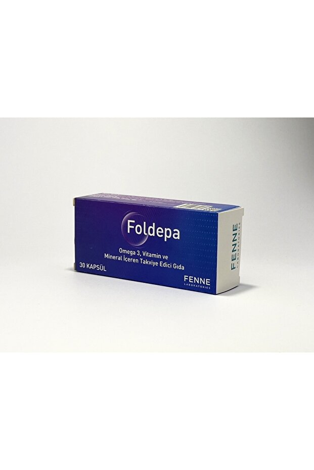 Foldepa Omega 3 Fish Oil - Food Supplement with Smart 30 Capsules, Omega and B12 - 1