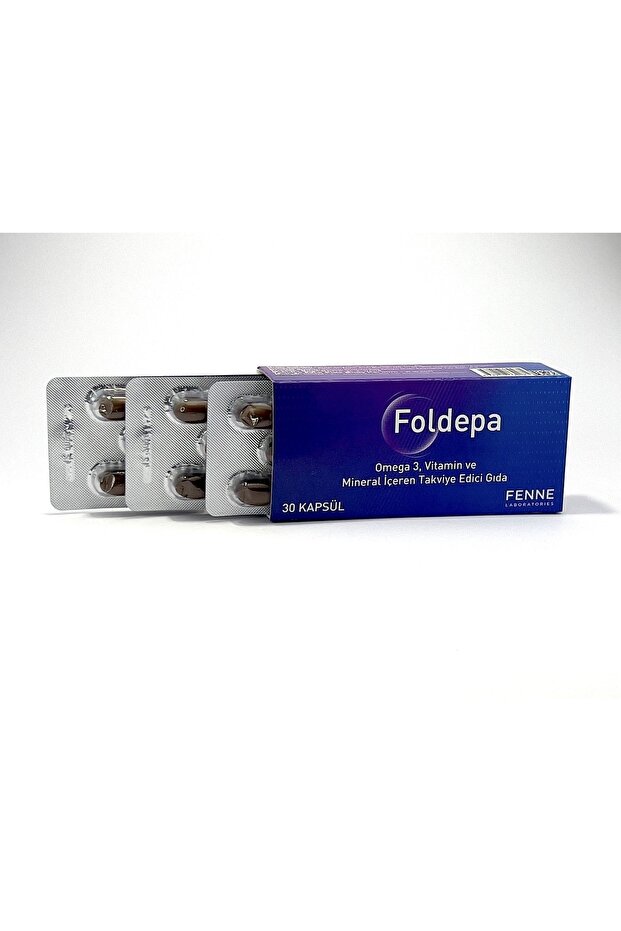 Foldepa Omega 3 Fish Oil - Food Supplement with Smart 30 Capsules, Omega and B12 - 5