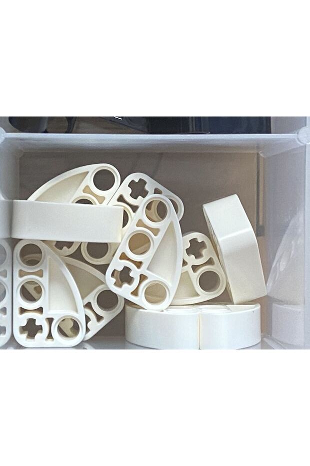 Original Technic MOC Custom Accessory Liftarm Modified L-Shape Quarter Ellipse 2 x 3 White 2 pcs