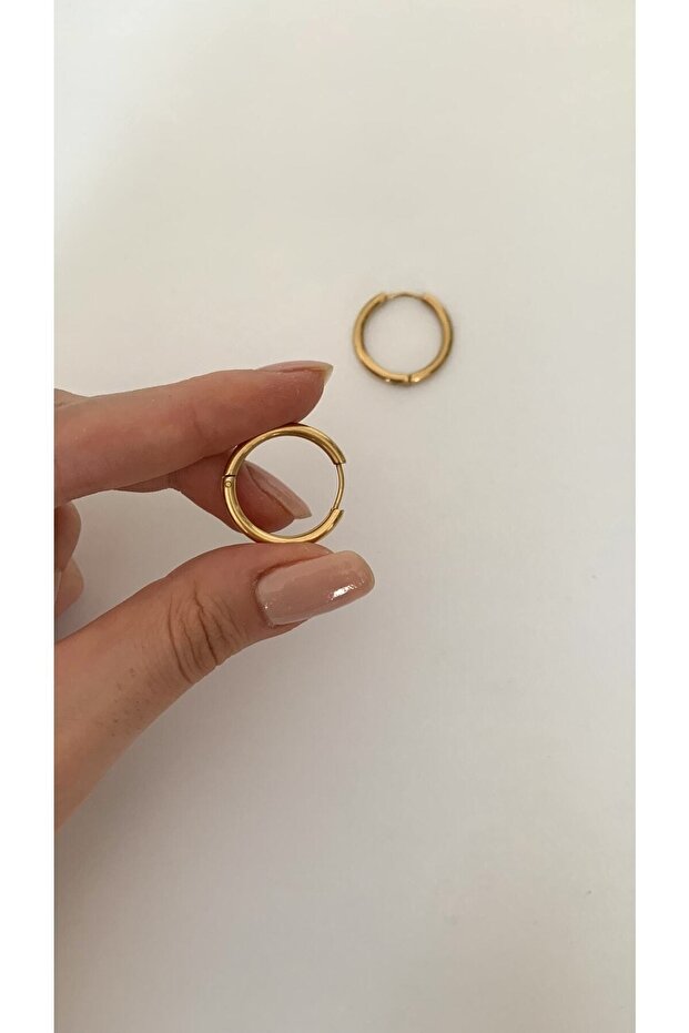 - Basic Çelik Halka Küpe (2 Cm) - 3