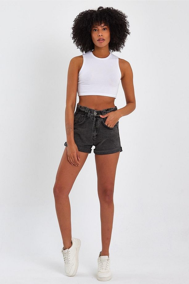 Özel Koleksiyon Denim Mini Şort (4012s) - 3