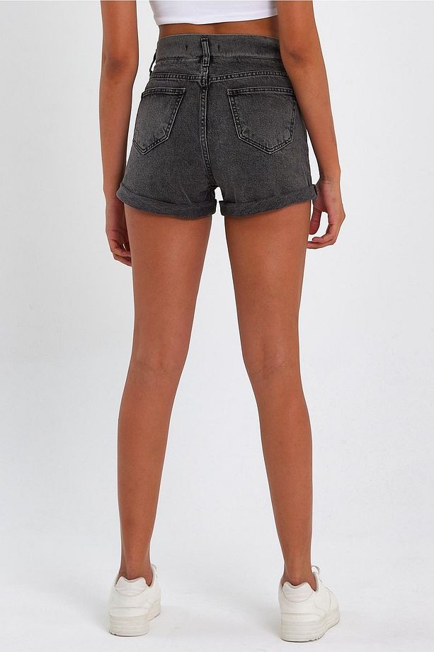 Özel Koleksiyon Denim Mini Şort (4012s) - 5