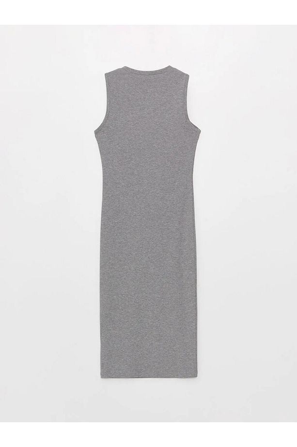 Lcw Casual Bisiklet Yaka Pencere Detaylı Kadın Elbise - 6