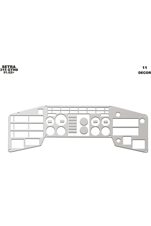 ميريتش ® Setra 315 Gthd توربيدو أمامي مطلي بالألمنيوم 11 قطعة 1996-2000