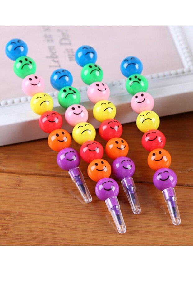 NaSaDAN Renkli Emoji Yumurtlayan Boya Kalemi 4 Adet