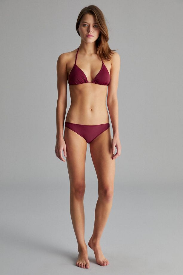 Nar Rengi Basic Slip Mayo Bikini Altı - 3