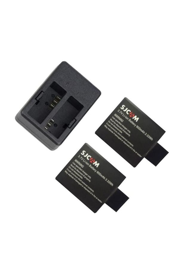 Orjinal SJCAM 2 Adet Yedek Batarya ve Çiftli USB Şarj İstasyonu - 2