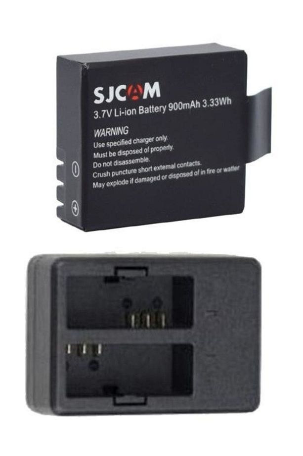 Orjinal SJCAM SJ5000 Yedek Batarya ve Çiftli USB Şarj Cihazı Seti - 7