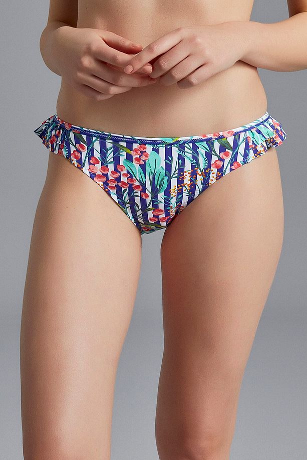 Baskılı Blue Line Side Bikini Altı - 2