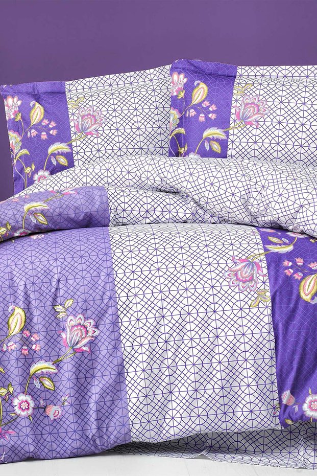 Altinbasak Neon Series Double Winter Duvet Cover Set Jardin Plum
