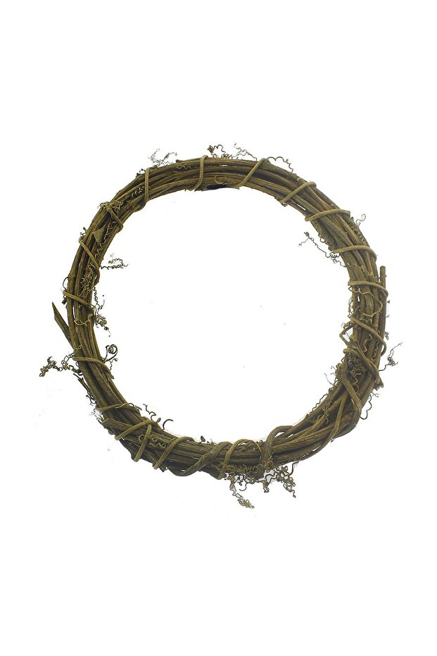 25cm Natural Wooden Door Ornament Garland 2.5cm Thickness