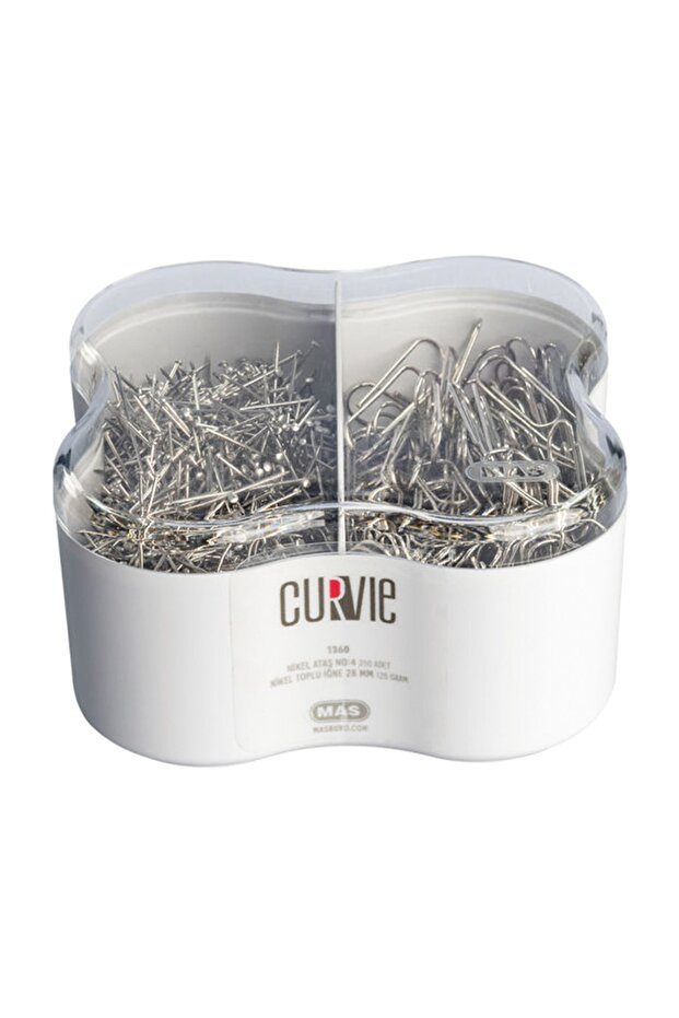 Curvie Nickel Paper Clip 240 + Nickel Bulk Needle 330 (Paper Clip + Bulk Needle Set)