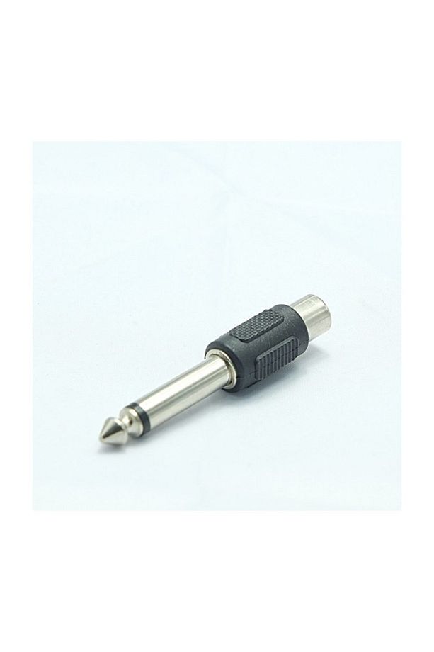 6.3 Mm Mono Erkek / Rca Dişi Adaptör Jak Fiş - 1