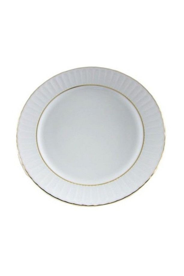 Yaldızlı Çukur Yemek Tabağı 19 Cm 12 Adet - 1