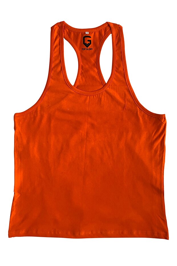 FITNESS GYM TANK TOP ATHLET TTGT5040W ORANGE