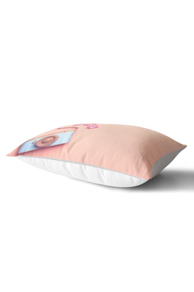3D Instagram Camera Patterned Digital Printed Rectangular Pillow Throw Pillow Cover - 2