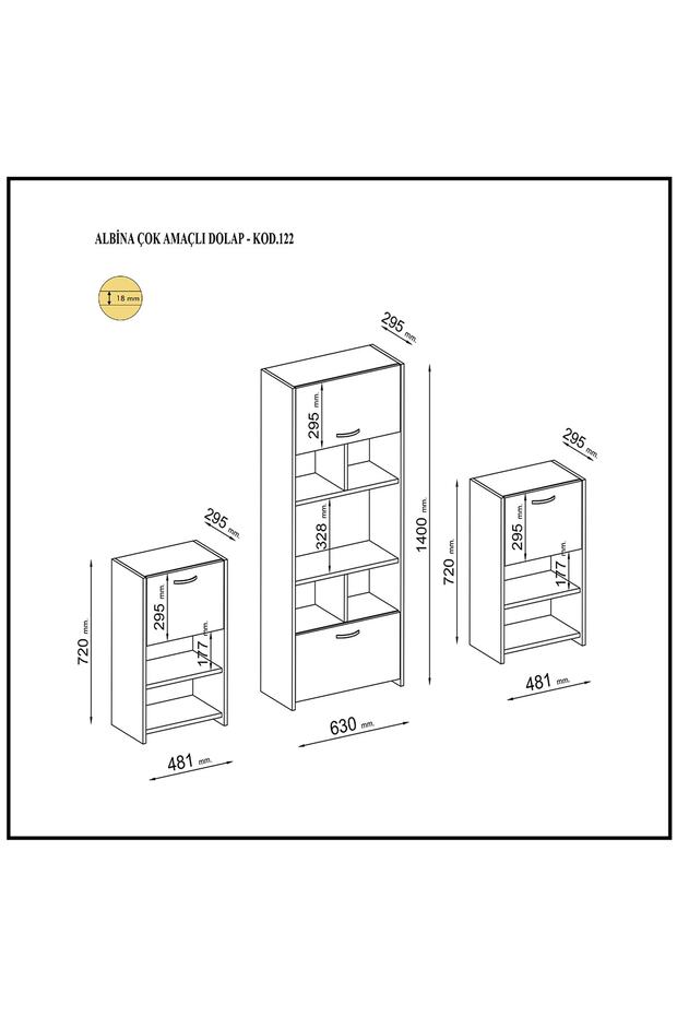 Melon Çok Amaçlı Dolap - 3