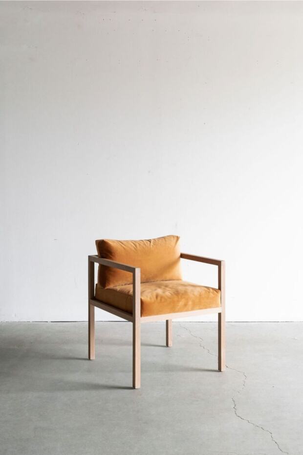 Kadife Ahşap Berjer - 1