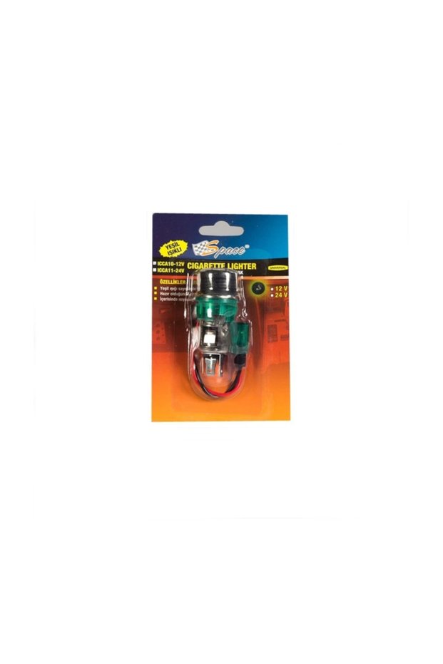 Yeşil Işıklı Çakmak 12v / Icca10
