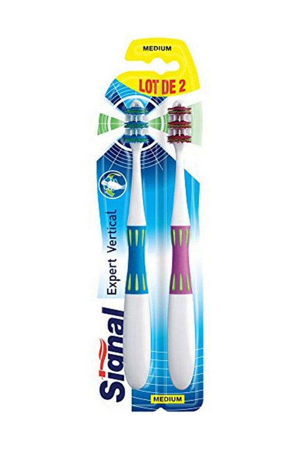 Diş Fırçası Expert Vertical Medium  1+1 Mavi Pembe 8711700634618p - 1