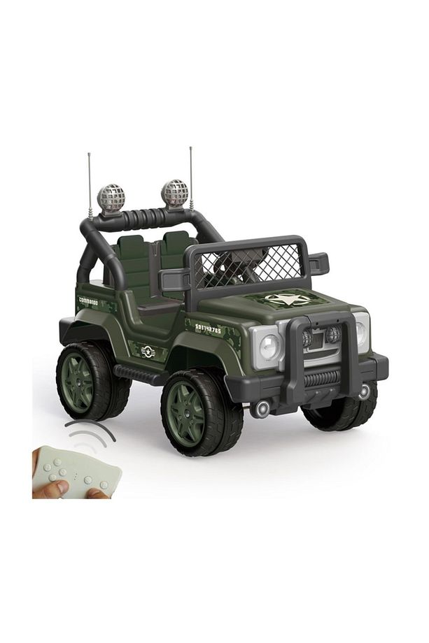 Commando Military 12 V With Radio ve Mp3 Player Akülü Araba 36 m+ Yeşil 8083 - 4