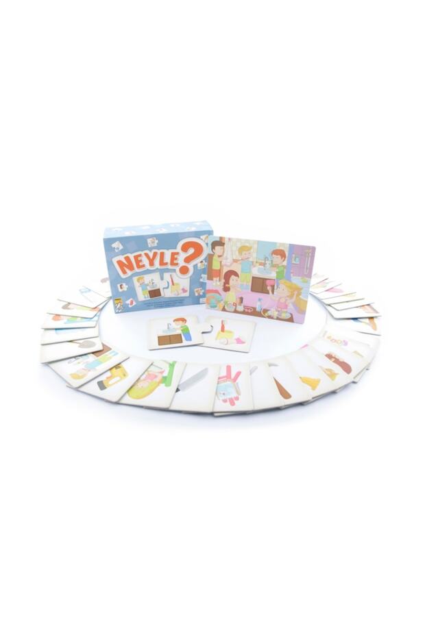 Nesi Var ? Nerede ? Neyle ? 3’lü Set - Eşleme Ve Nesne Eylem Kartları - 2