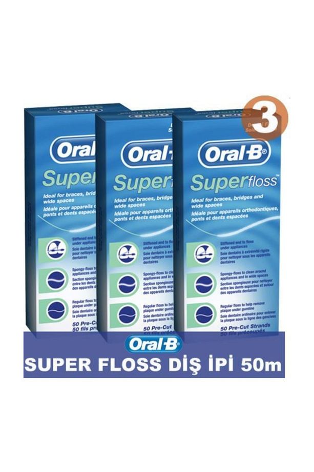 Diş Ipi Super Floss 50 Metre (süperfloss) * 3 Adet - 2