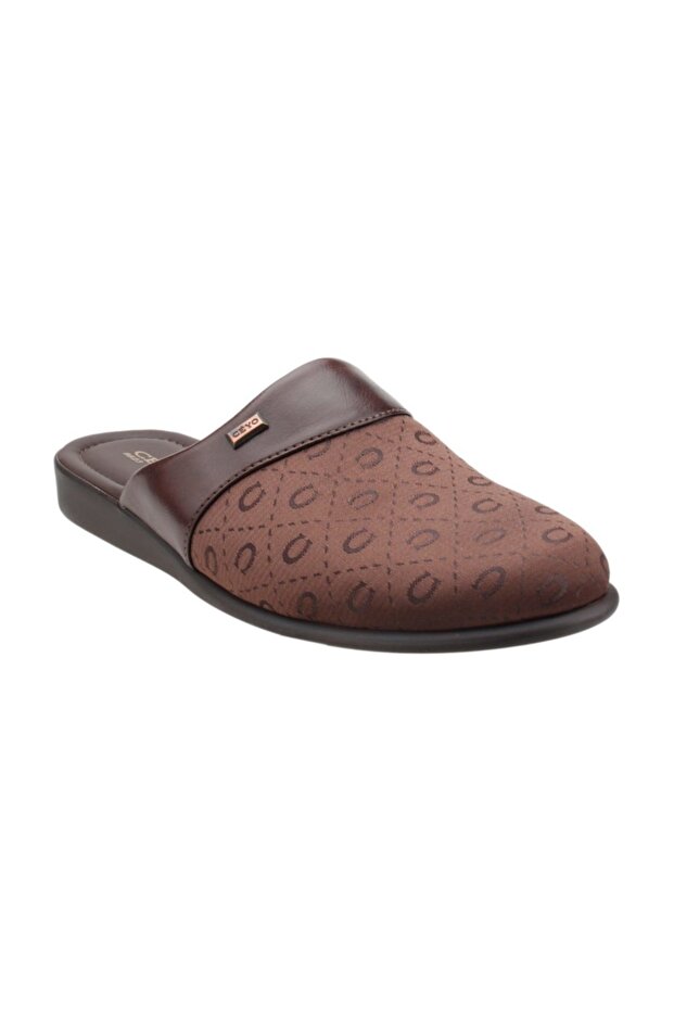 9823-2 Brown 40-45 Men's Anatomical House Slippers