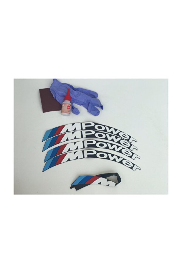3D Tire Lettering m Pover 4 Pieces