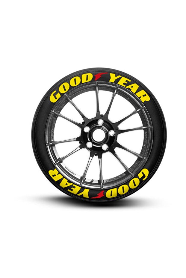 Good Year 4 Pieces - Yellow 3D Rubber Lettering