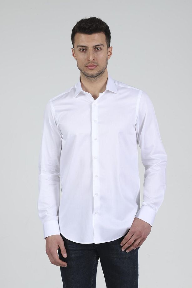 Slim Fit Uzun Kollu Erkek Gömlek 585-db02 - 2