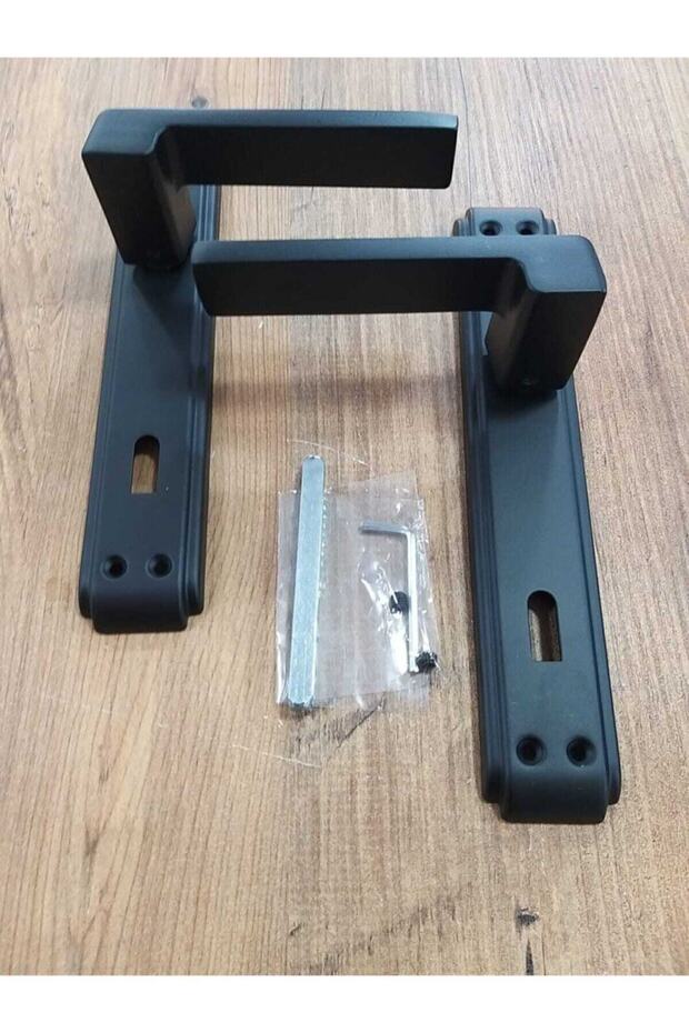 Anka Aynalı Kapı Kolu ( Oda ) Mat Siyah - 3