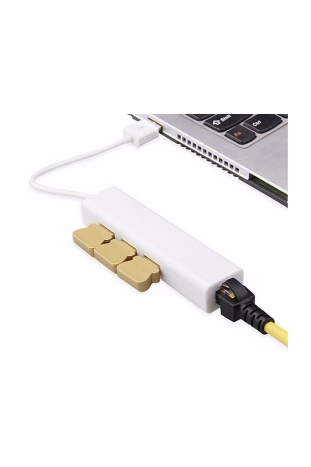 4517 Usb Hub Çoklayıcı Ethernet Lan Internet Çevirici Dönüştürücü Adaptör - 2