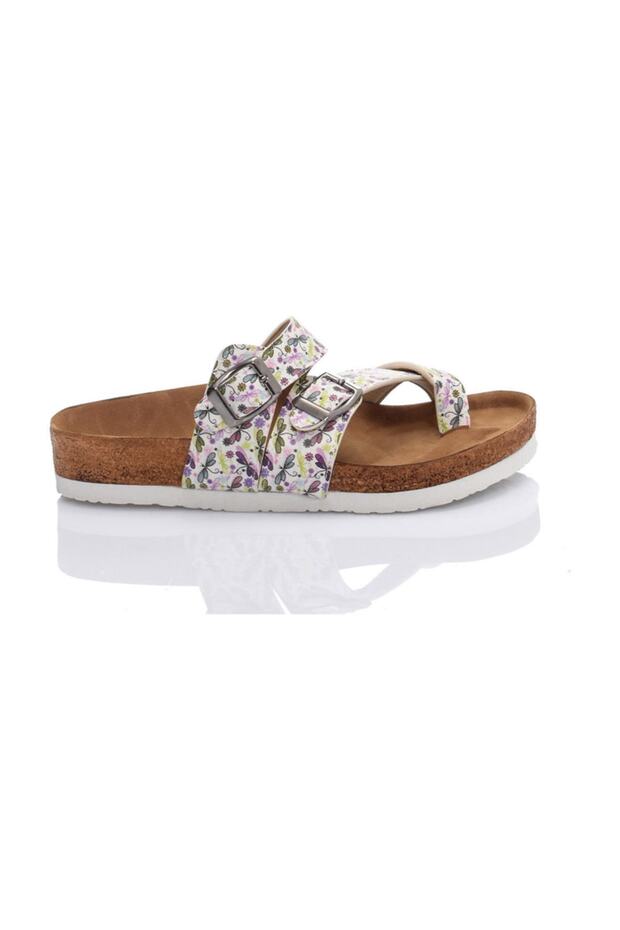 Colorful Printed Floral Patterned Women's Slippers