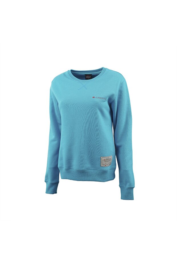 Kadın Basic Sweatshirt - 1