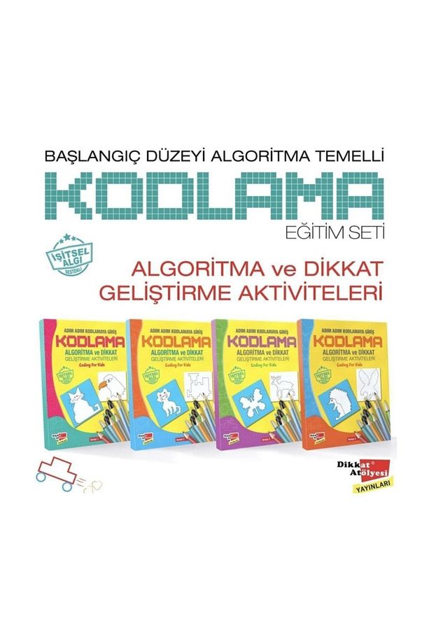 Algoritma Temelli Adım Adım Kodlama 4'lü Kitap Seti (6-10 Yaş) - 1