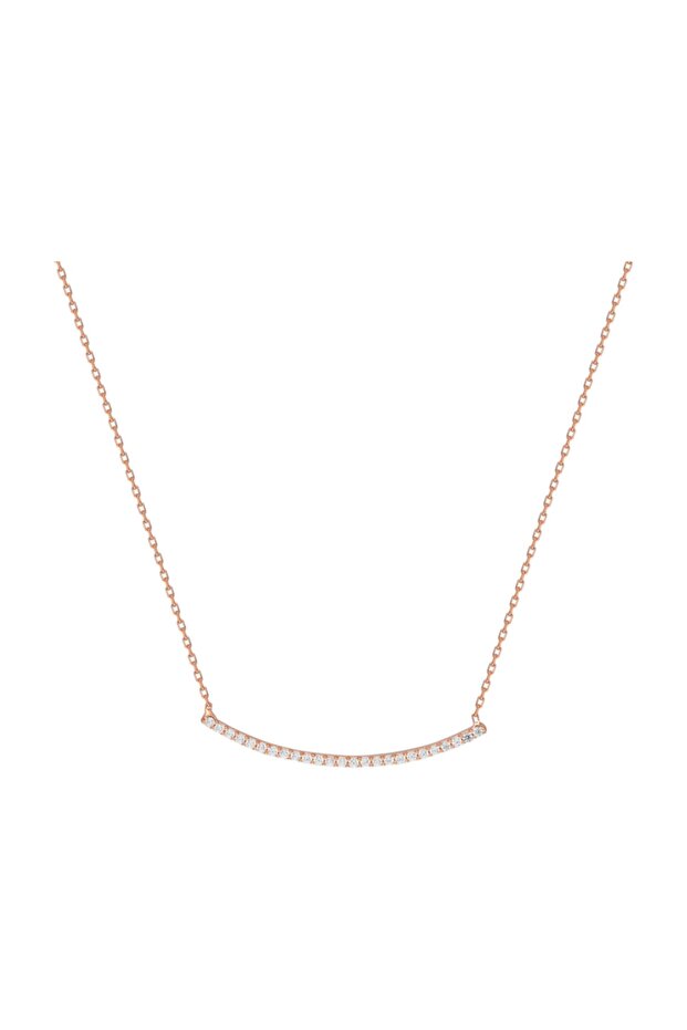 Gümüş Çizgi Kolye - 1