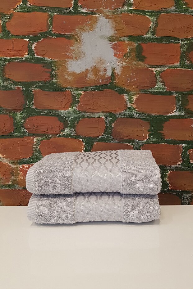 Elissa 2'li Havlu - Gri - 1