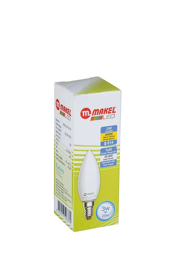 3W Mum Tipi Led Ampul Günışığı E14 - 3
