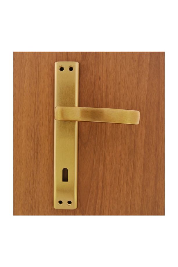 Yelken Kapı Kolu Albifirin Saten Sarı Aynalı Wc - 1