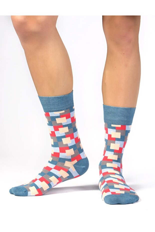 Frame Desenli Çorap - 2