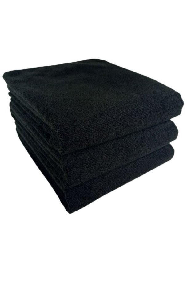 12 Pieces Microfiber Hairdresser Barber Hand Face Sports Towel Hair Dye Repellent 50 X90 Cm